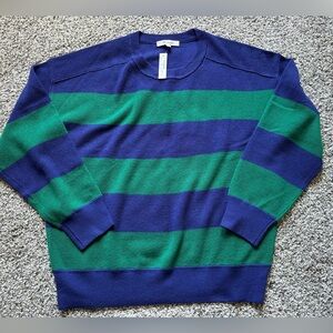 NWT Madewell Stripe Hayes Merino Wool Pullover Sz S